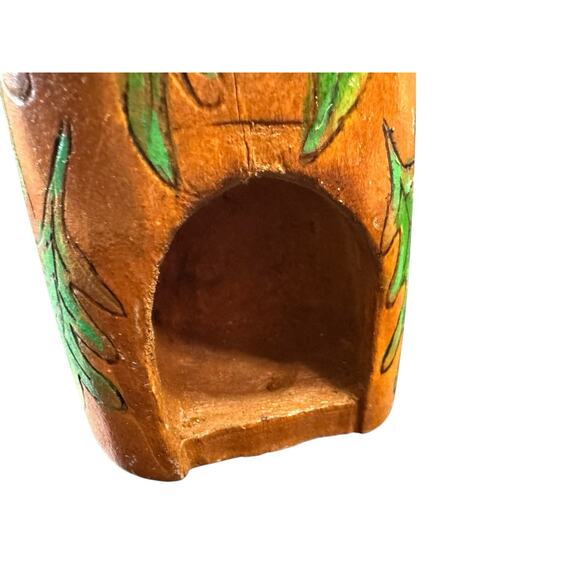 Vintage Hand Carved Wood Branch Tree Man House Spirit Folk Art Whimsical 9 Inch - Picture 5 of 12